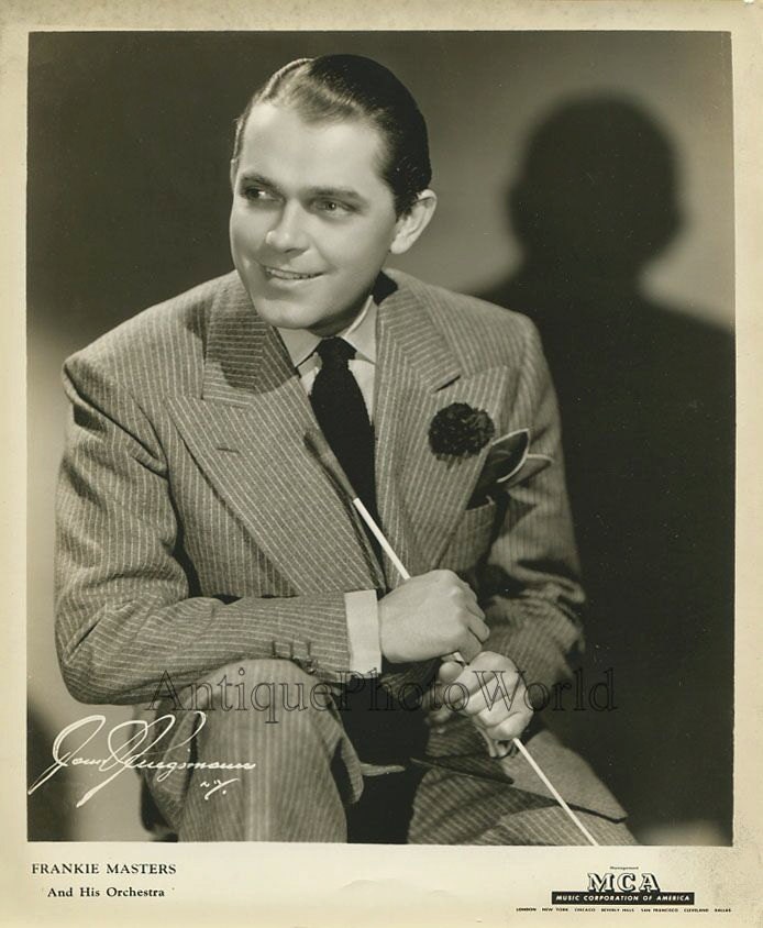Frankie Masters jazz band leader with baton antique music Etsy