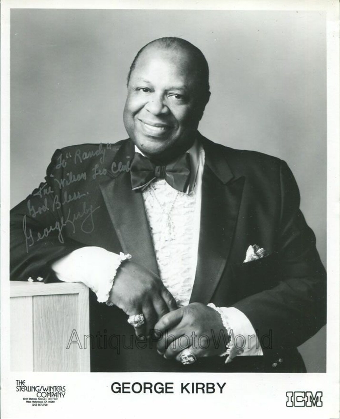 Kirby comedian actor singer vintage hand signed Etsy