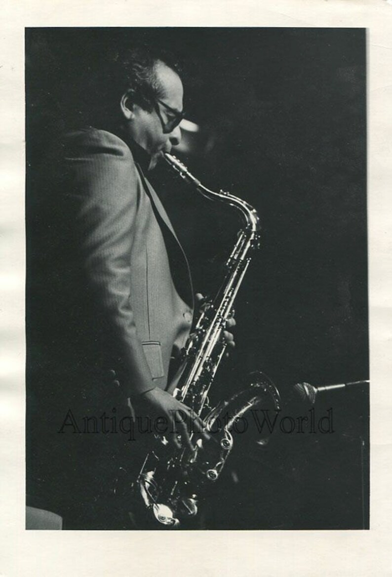 Kenny Hing band saxophone player vintage jazz photo Etsy