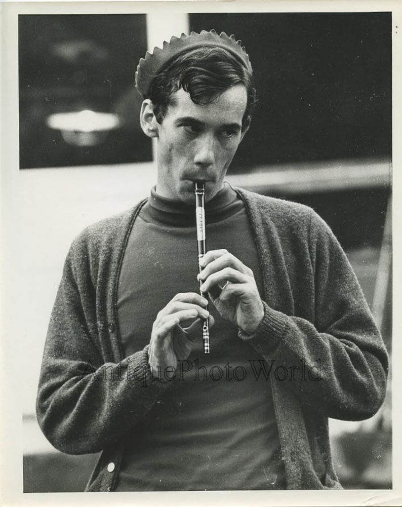 Young Man Playing Flute Vintage Folk Music Photo by Julie Snow Etsy