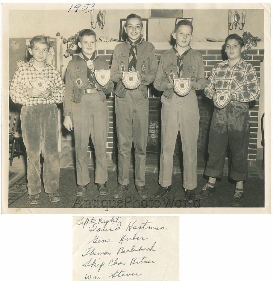 Boy scouts with awards badges Ockanickon Camp Bucks County PA Etsy
