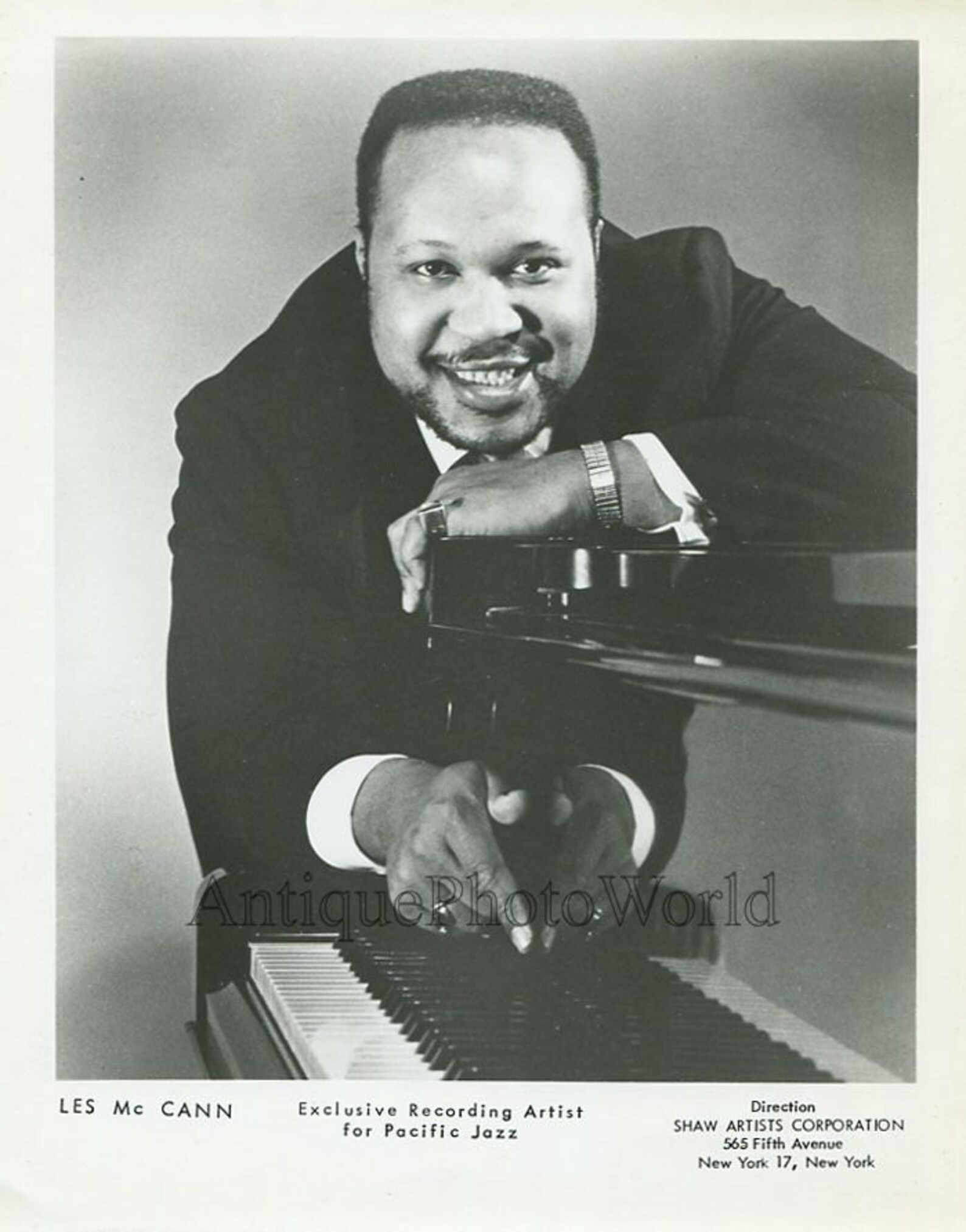Les McCann jazz pianist singer vintage music photo Etsy