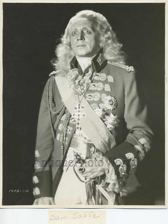 Sam Jaffe Actor In Costume Antique Photo Etsy
