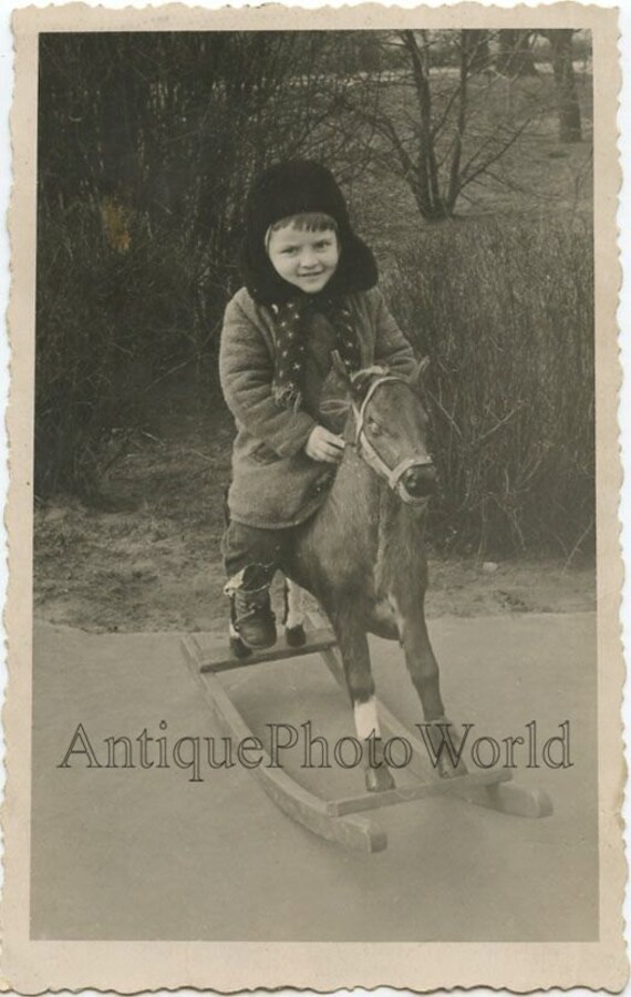 outside rocking horse