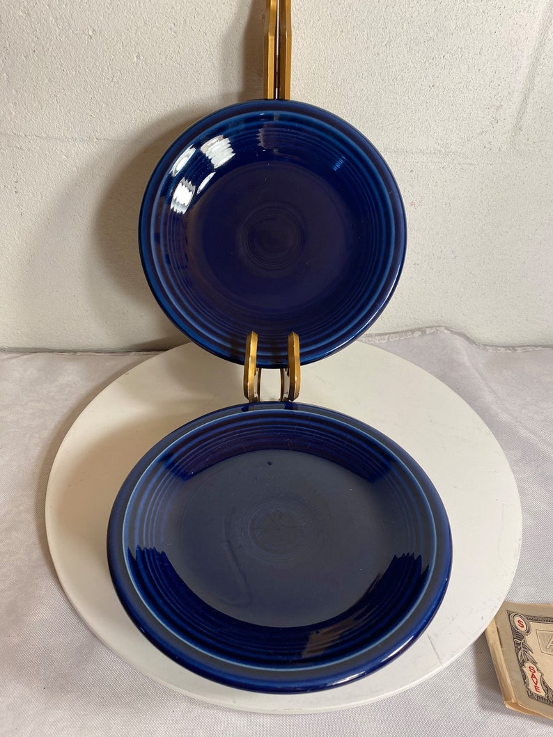 Vintage Fiesta / Fiesta Ware Cobalt Blue Dinner Plates 10.5 Etsy