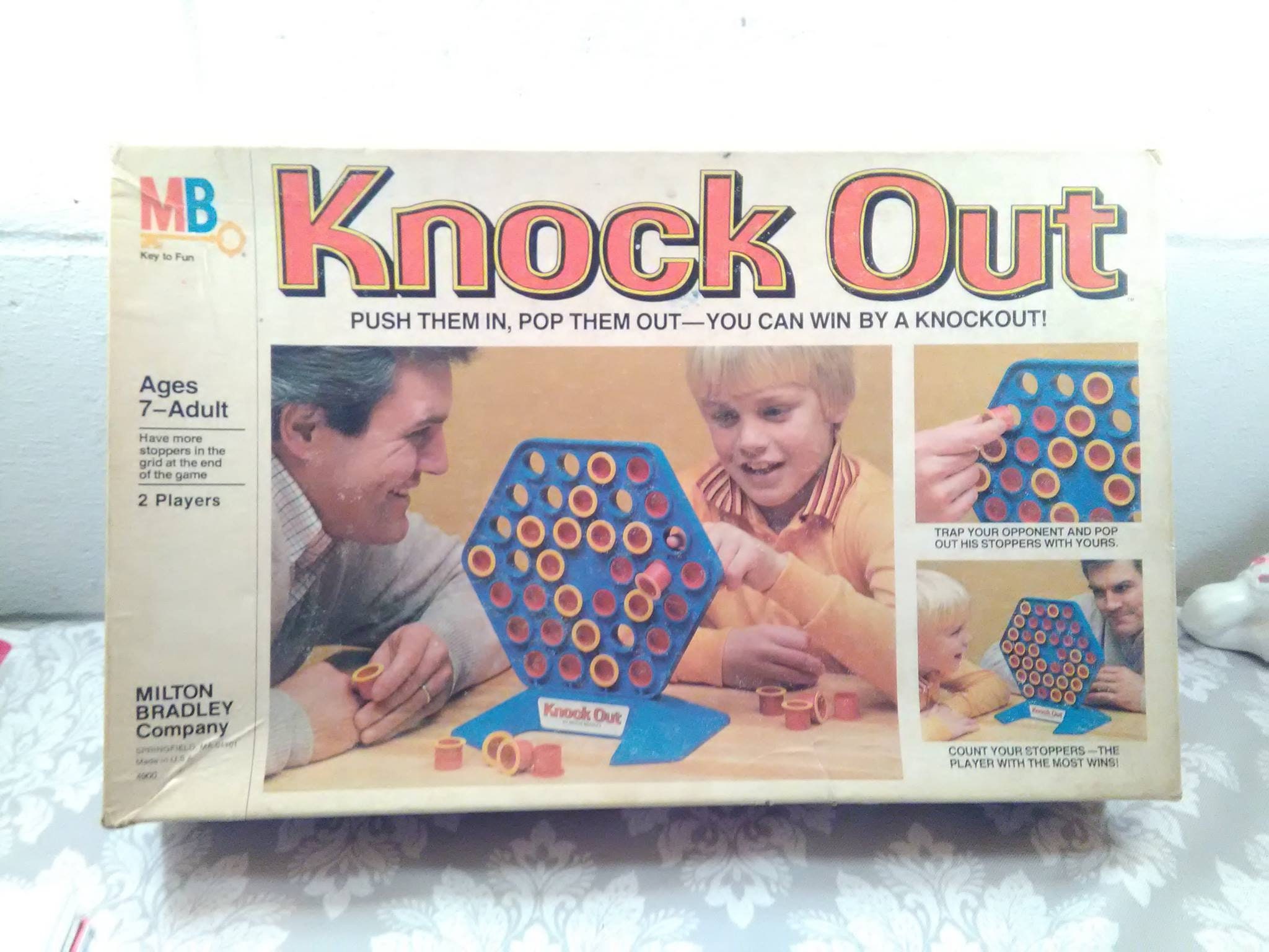Vintage KNOCKOUT Board Game 1978 Milton Bradley Strategy Etsy