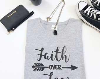 Faith Over Fear Shirt, Faith Over Fear, Faith Over Fear Tee, Have Faith Shirt, Bible Verse Shirt, Face Fear Shirt, Scripture Shirt