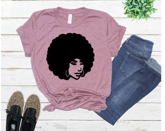 African American Lady Shirt, Afro Lady Shirt, Afro Lady, Black Lady, Melanin Shirt, African Queen, African Queen Shirt, Afrocentric Shirt