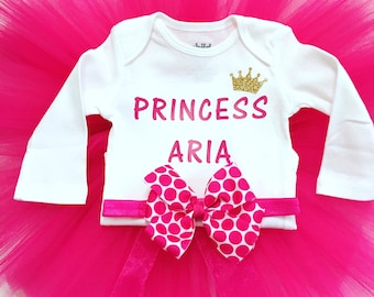 Newborn Tutu Set, Hospital Outfit, Newborn Going Home, Newborn Tutu Outfit, Birthday Tutu Set, First Birthday Tutu, Princess Outfit