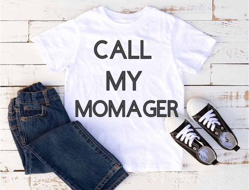 Talk To My Momager Shirt, Talk To my Agent Shirt, Kid's Hipster Shirts, Bossy Shirts, Momager Shirts For Kids, Momager Tee-Shirts image 1