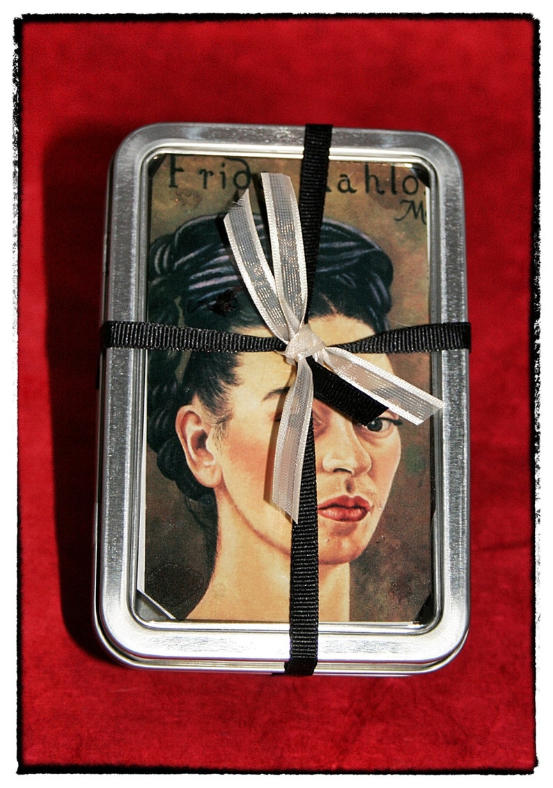 Frida Kahlo Altoid Style Tins / Trinket Boxes set of Three Etsy