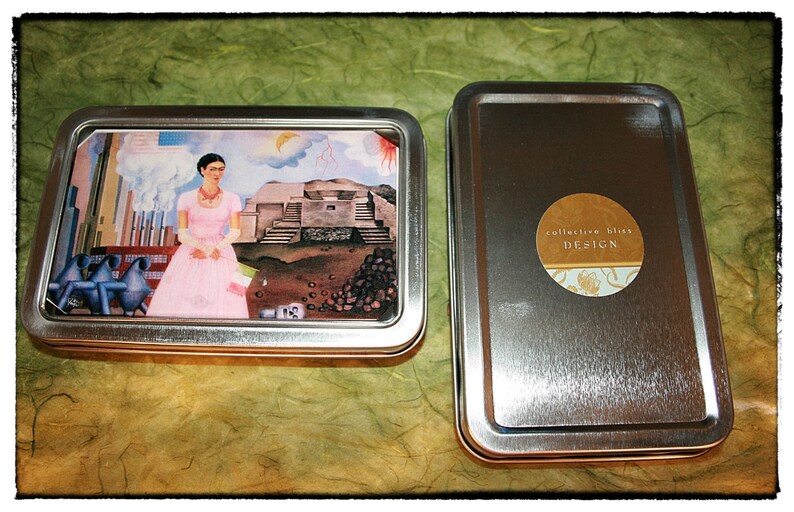 Frida Kahlo Altoid Style Tins / Trinket Boxes set of Three Etsy