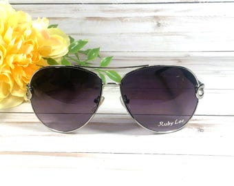 Personalized Italian Design Sunglasses: Engraved Lens.