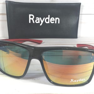 Engraved Name Sunglasses w/Biohazard Brand. For Sports, driving, gift. Unisex. afbeelding 4