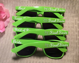 Lime Green Personalized Wayfarer Sunglasses: Party Favors