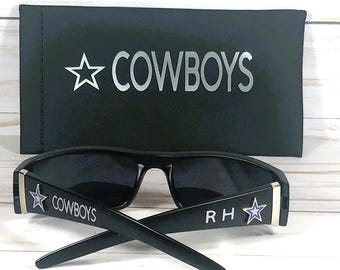 Cowboys Sunglasses: Engraved Name, Star Detail