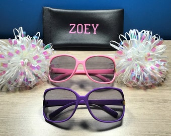 PERSONALIZED GIRLS SUNGLASSES Engraved with a Name. Fun bright colors. Age 2 to 8. Birthday, gift, fun in the sun. !