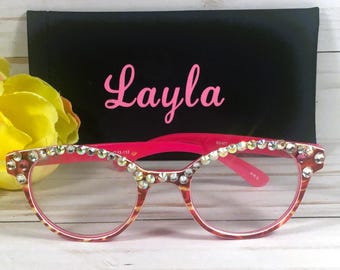 Swarovski Crystal Reading Glasses - Etsy display picture 2