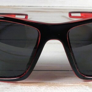 Polarized Sunglasses: Engraved Name, Sports Eyewear Orange/smoke lens