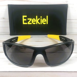 Personalized Sports Sunglasses: Ferrari Logo, Free Engraving image 2