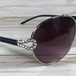 Swarovski Crystal Sunglasses, Italian Design - Personalized Engraving image 4