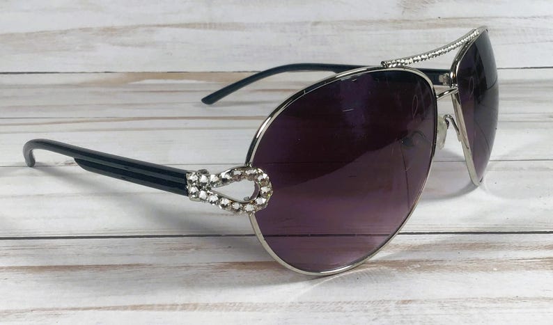 Swarovski Crystal Sunglasses, Italian Design - Personalized Engraving image 4
