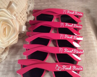 ROSE WAYFARER SUNGLASSES for your Special Day! Print any text you want.  Weddings, big outing events, Mom's Birthday Bash.