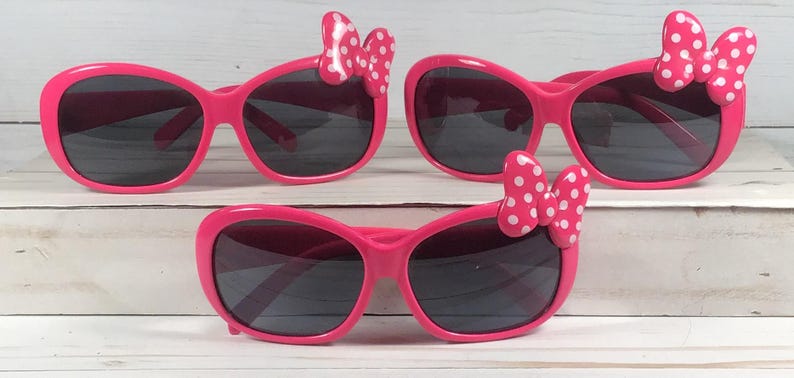 Gafas de sol personalizadas para niña: lazo de lunares y nombre grabado imagen 2
