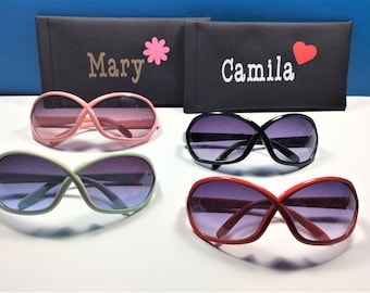 Personalized Girls Sunglasses: Free Engraved Name, UV Protection