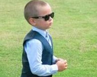 Personalized Black  Wayfarer Sunglasses. Custom Name, Age 2 to 8.