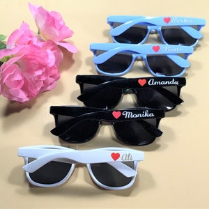 Personalized Light Blue Wayfarer Sunglasses: Party Favors image 2