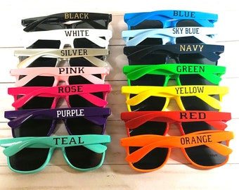 CUSTOMIZE YOUR WAYFARER Sunglasses any way you want. For weddings, vacations, girls getaway, party gift, and many other occasions!