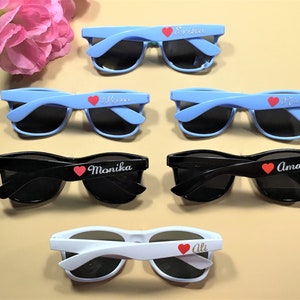 Personalized Light Blue Wayfarer Sunglasses: Party Favors image 3