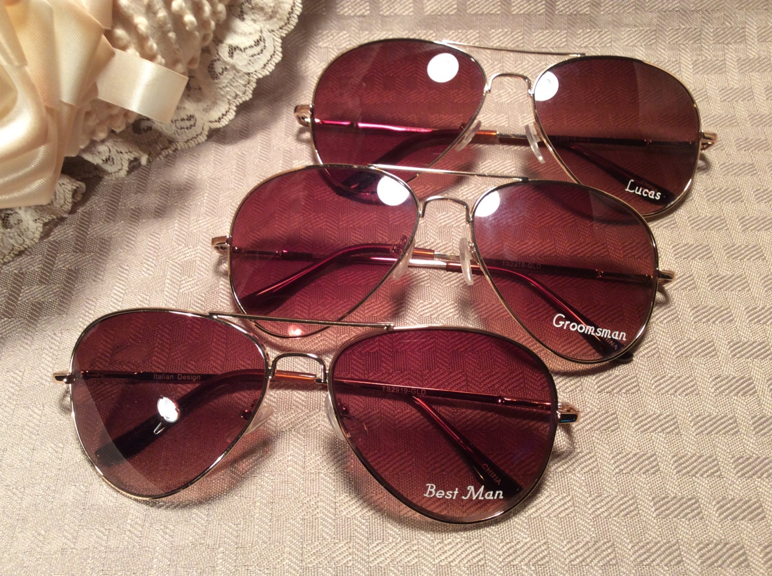 PERSONALIZED SUNGLASSES ENGRAVED with a Name. For all your Etsy