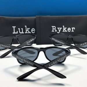 Personalized Black Wayfarer Sunglasses. Custom Name, Age 2 to 8. afbeelding 6