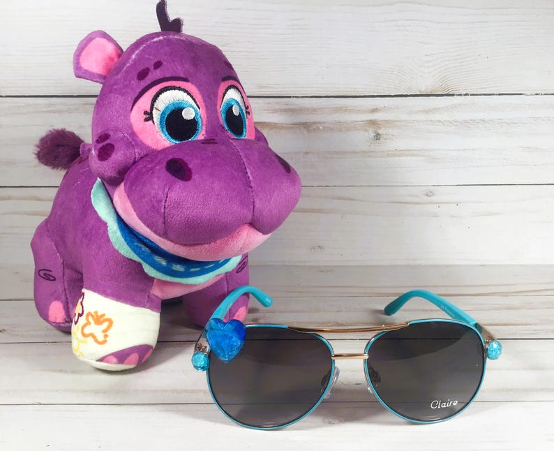 Engraved Aviator Sunglasses: Rhinestone Gem Frames, Baby-Toddler Gift immagine 2