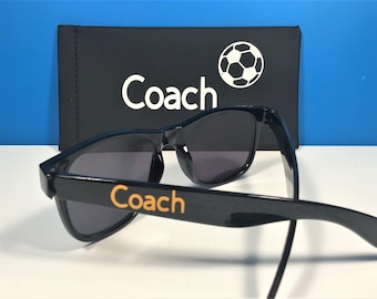 SOCCER/VOLLEYBALL/BASEBALL Personalized Wayfarer Sunglasses to support your school to victory! Popular style. Choose your school colors!