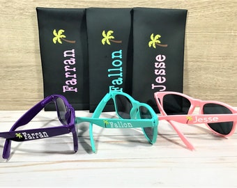 Gafas de sol Wayfarer personalizables: recuerdos de fiesta personalizados, protección UV.