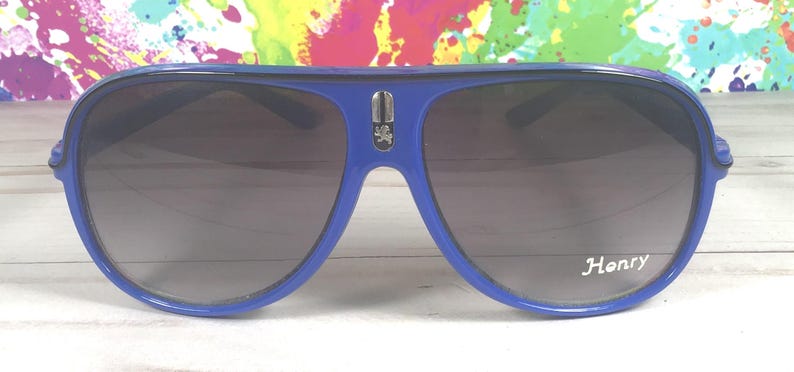 Gafas de sol personalizadas para niños: logotipo de Ferrari, nombre grabado, edad de 1 a 10 años. Blue