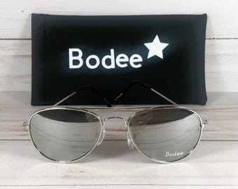 GAFAS DE SOL AVIADOR PARA NIÑOS. Personalizadas con nombre. Talla de 9 a 3 meses.