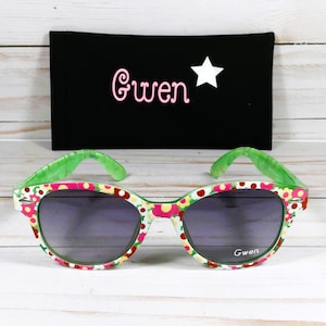 Personalized Flower Sunglasses: Free Engraving, UV Protection image 1
