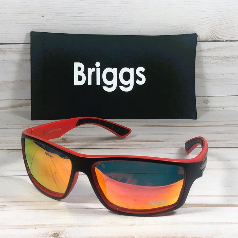Personalized Polarized Sports Sunglasses: Free Engraved Name & Case Bild 1