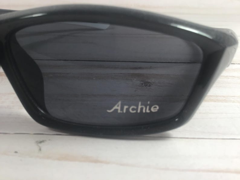 Engraved Mirrored Wrap Sunglasses: Free Personalized Pouch image 10