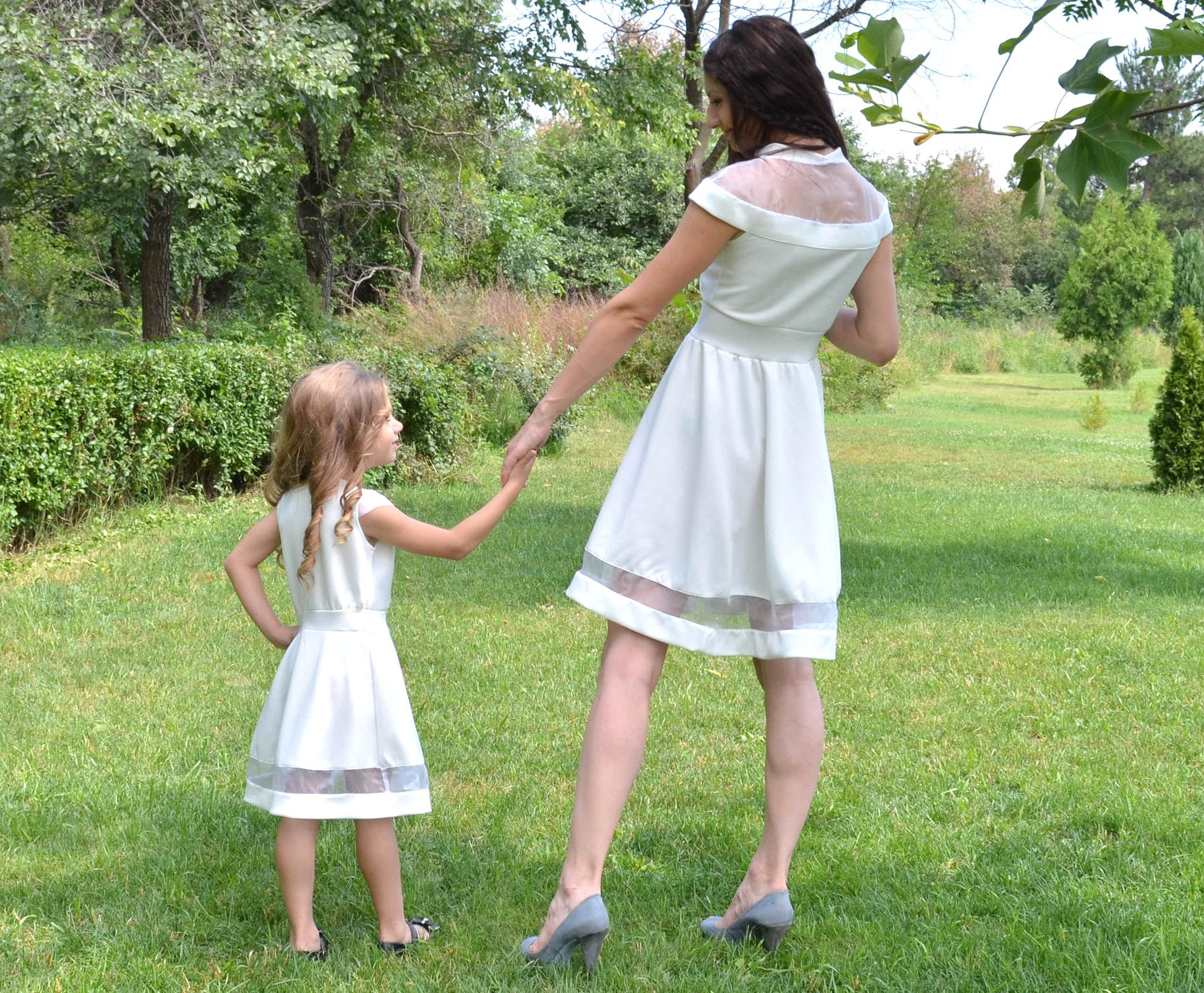 Mommy and Me White Matching Outfit