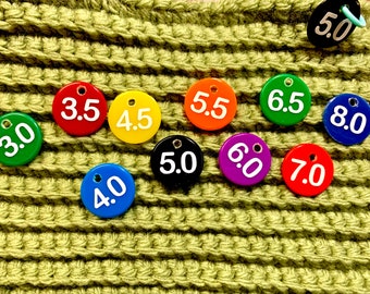 Crochet Knitting Hook Size Reminder Tags
