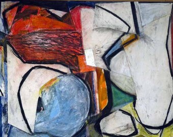 Spring Hill Number 4 Abstract Mixed Media Drawing
