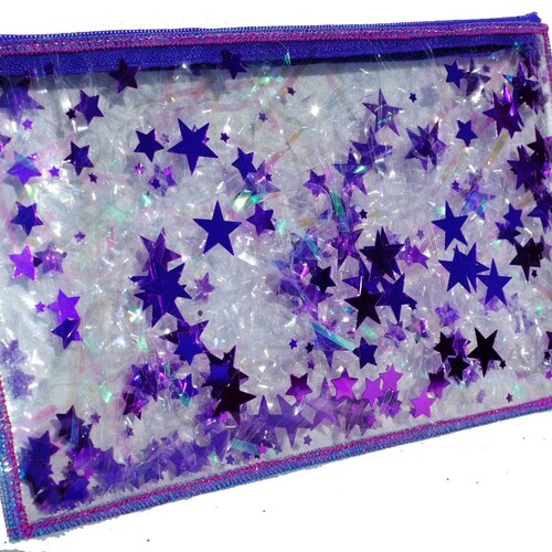 Liquid Glitter Pencil Case Aquamarine Etsy