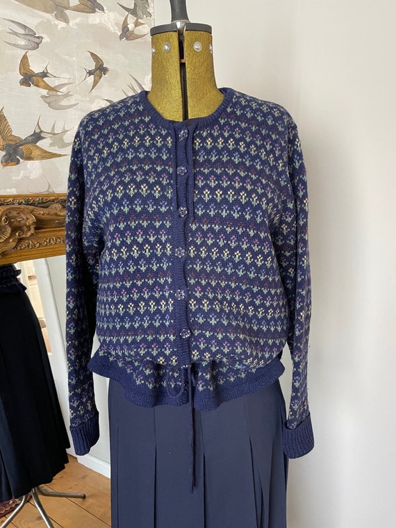 Laura ashley navy cardigan hot sale
