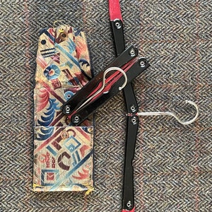 Vintage Art Deco Folding Travelling Hangers in Original Pouch