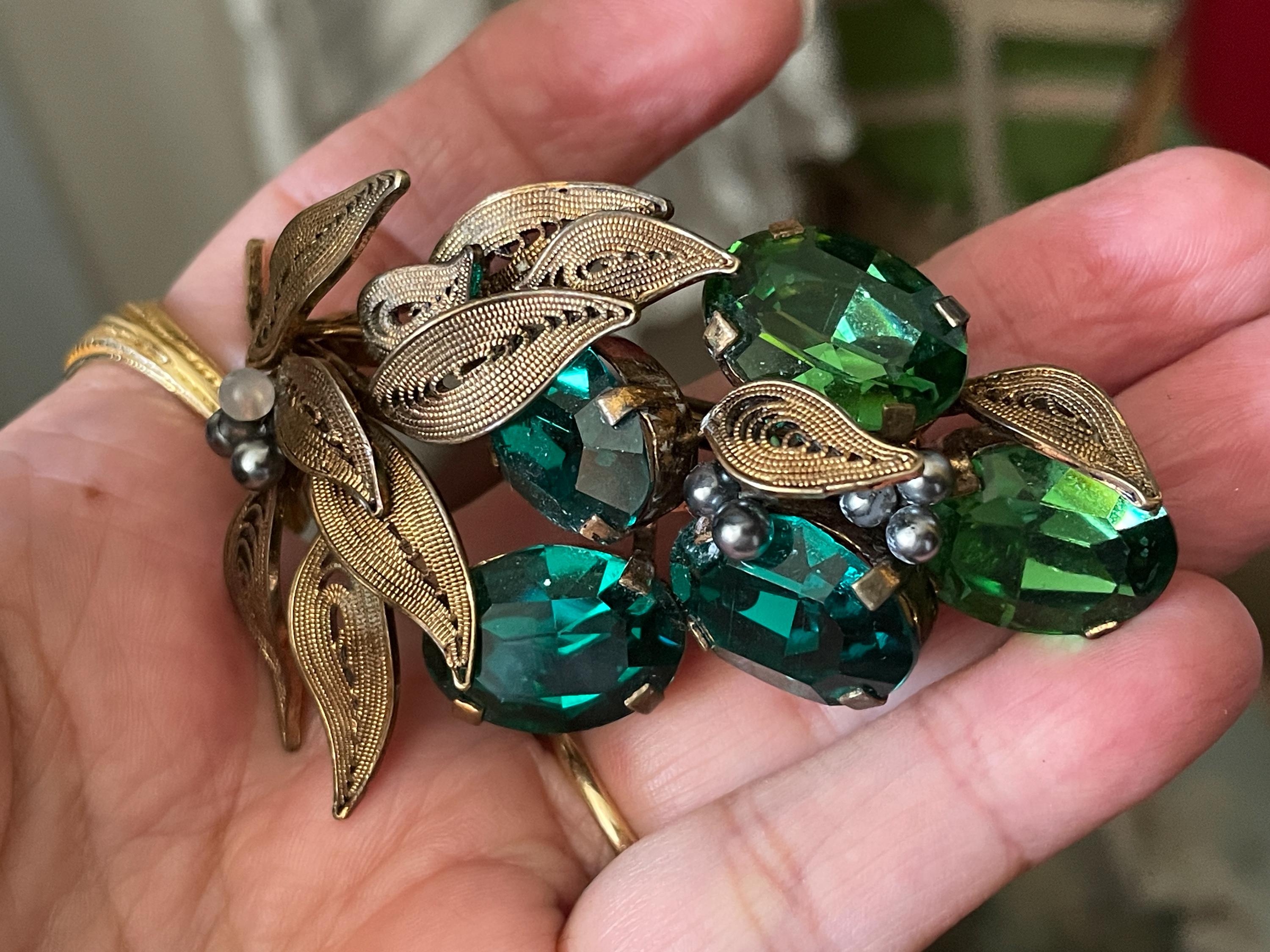 Austrian Crystal Brooch - Etsy